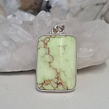 Load image into Gallery viewer, Citron Chrysoprase Sterling Silver Pendant