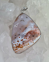 Load image into Gallery viewer, Natural Grey Agate Silver Pendant