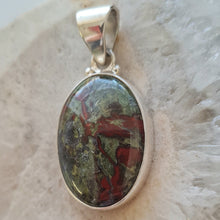 Load image into Gallery viewer, Dragon Blood Jasper Sterling Silver Pendant
