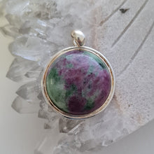 Load image into Gallery viewer, Ruby in Zoisite Pendant