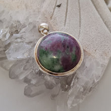 Load image into Gallery viewer, Ruby in Zoisite Pendant