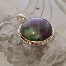Load image into Gallery viewer, Ruby in Zoisite Pendant