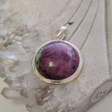Load image into Gallery viewer, Ruby in Zoisite Pendant