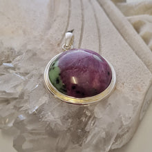 Load image into Gallery viewer, Ruby in Zoisite Pendant