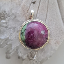 Load image into Gallery viewer, Ruby in Zoisite Pendant