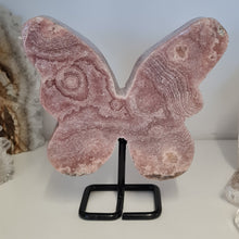 Load image into Gallery viewer, Pink Amethyst Butterfly on Stand