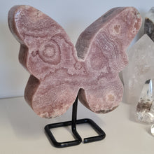 Load image into Gallery viewer, Pink Amethyst Butterfly on Stand