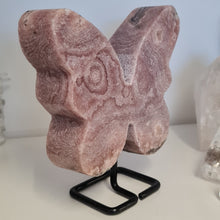 Load image into Gallery viewer, Pink Amethyst Butterfly on Stand