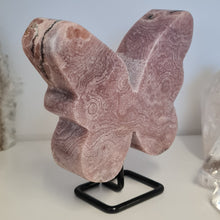 Load image into Gallery viewer, Pink Amethyst Butterfly on Stand