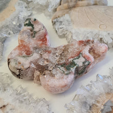 Load image into Gallery viewer, Pink Amethyst Butterfly with Green Jasper inclusions