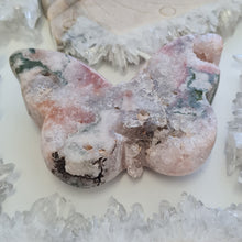 Load image into Gallery viewer, Pink Amethyst Butterfly with Green Jasper inclusions