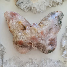 Load image into Gallery viewer, Pink Amethyst Butterfly with Green Jasper inclusions