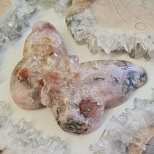 Load image into Gallery viewer, Pink Amethyst Butterfly with Green Jasper inclusions