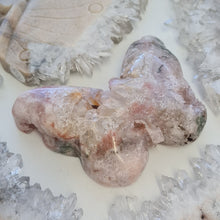 Load image into Gallery viewer, Pink Amethyst Butterfly with Green Jasper inclusions