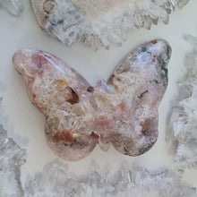 Load image into Gallery viewer, Pink Amethyst Butterfly with Green Jasper inclusions
