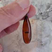 Load image into Gallery viewer, Amber Sterling Silver Pendant