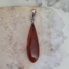 Load image into Gallery viewer, Amber Sterling Silver Pendant