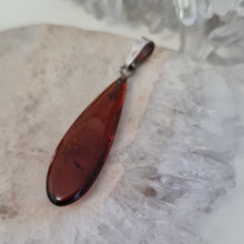 Load image into Gallery viewer, Amber Sterling Silver Pendant