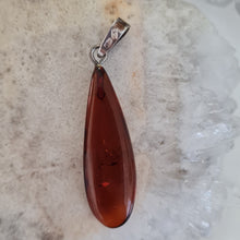 Load image into Gallery viewer, Amber Sterling Silver Pendant
