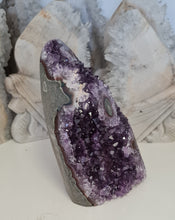 Load image into Gallery viewer, Amethyst with Stalactite Eyes Cutbase
