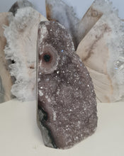 Load image into Gallery viewer, Amethyst with Stalactite Eyes Cutbase