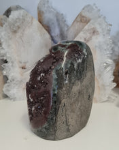 Load image into Gallery viewer, Red Amethyst with Stalactite Eyes Cutbase