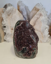 Load image into Gallery viewer, Red Amethyst with Stalactite Eyes Cutbase
