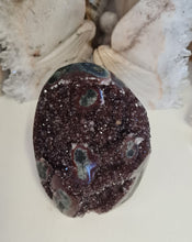 Load image into Gallery viewer, Red Amethyst with Stalactite Eyes Cutbase