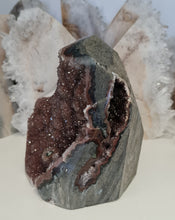 Load image into Gallery viewer, Red Amethyst with Stalactite Eyes Cutbase