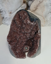 Load image into Gallery viewer, Red Amethyst with Stalactite Eyes Cutbase
