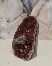 Load image into Gallery viewer, Red Amethyst with Stalactite Eyes Cutbase