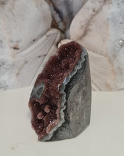Load image into Gallery viewer, Red Amethyst with Stalactite Eyes Cutbase