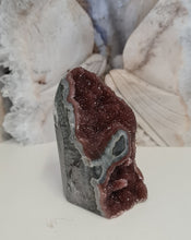 Load image into Gallery viewer, Red Amethyst with Stalactite Eyes Cutbase