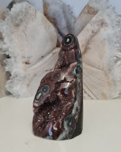 Load image into Gallery viewer, Red Amethyst with Stalactite Eyes Cutbase