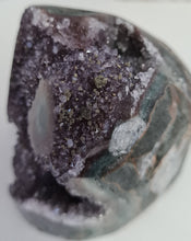 Load image into Gallery viewer, Amethyst with Stalactite Eyes Cutbase