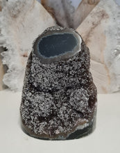 Load image into Gallery viewer, Red Amethyst with Stalactite Eyes Cutbase
