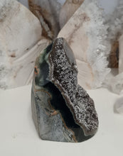Load image into Gallery viewer, Red Amethyst with Stalactite Eyes Cutbase