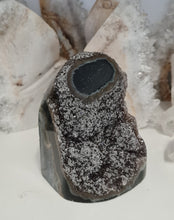 Load image into Gallery viewer, Red Amethyst with Stalactite Eyes Cutbase