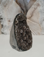 Load image into Gallery viewer, Red Amethyst with Stalactite Eyes Cutbase