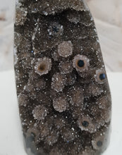 Load image into Gallery viewer, Red Amethyst with Stalactite Eyes Cutbase