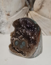 Load image into Gallery viewer, Red Amethyst with Stalactite Eyes Cutbase