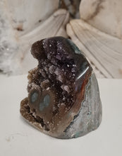 Load image into Gallery viewer, Red Amethyst with Stalactite Eyes Cutbase