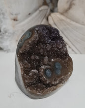 Load image into Gallery viewer, Red Amethyst with Stalactite Eyes Cutbase
