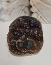 Load image into Gallery viewer, Red Amethyst with Stalactite Eyes Cutbase