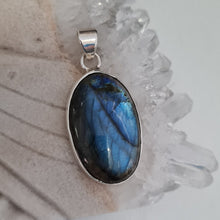 Load image into Gallery viewer, Labradorite Sterling Silver Pendant