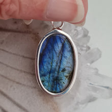 Load image into Gallery viewer, Labradorite Sterling Silver Pendant