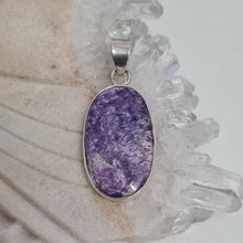 Load image into Gallery viewer, Charoite Sterling Silver Pendant