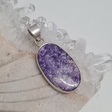 Load image into Gallery viewer, Charoite Sterling Silver Pendant