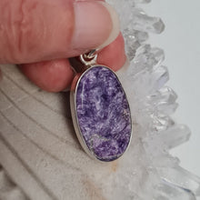 Load image into Gallery viewer, Charoite Sterling Silver Pendant