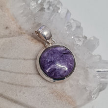 Load image into Gallery viewer, Charoite Sterling Silver Pendant